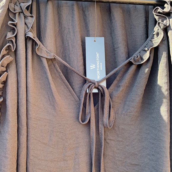 Worthington black sheer blouse - Picture 8 of 11